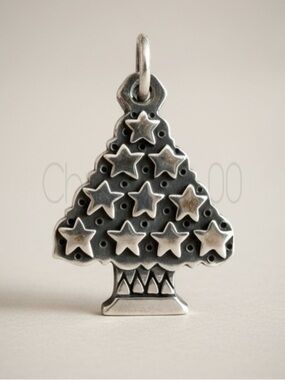 NEW Vintage James Avery retired Christmas tree star ornaments